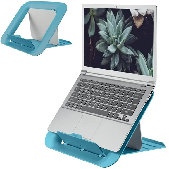 Leitz Ergo Cosy justerbar laptopstativ, 80 % resirkulert plast Rolig blå